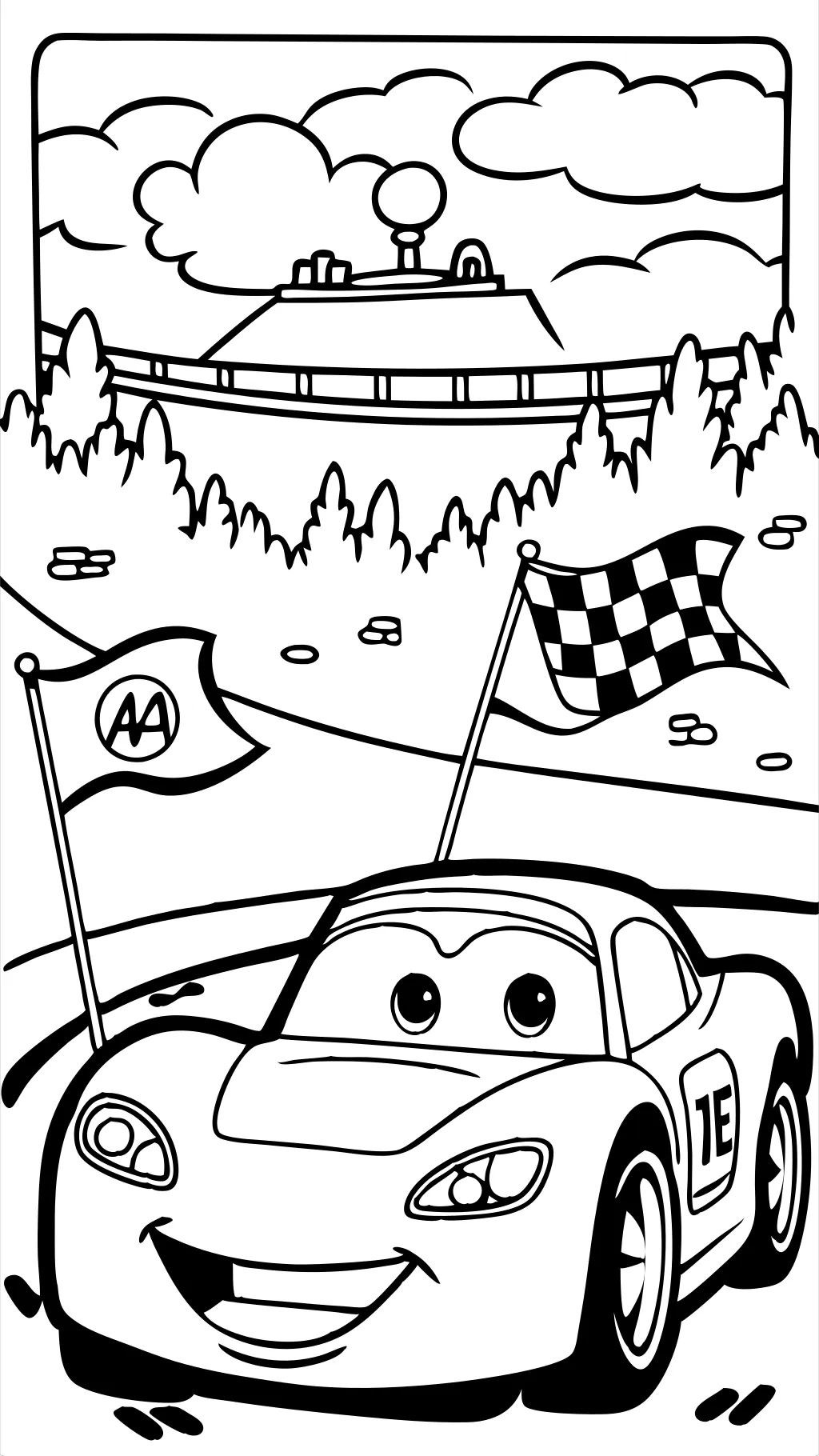 Lightning McQueen para colorear